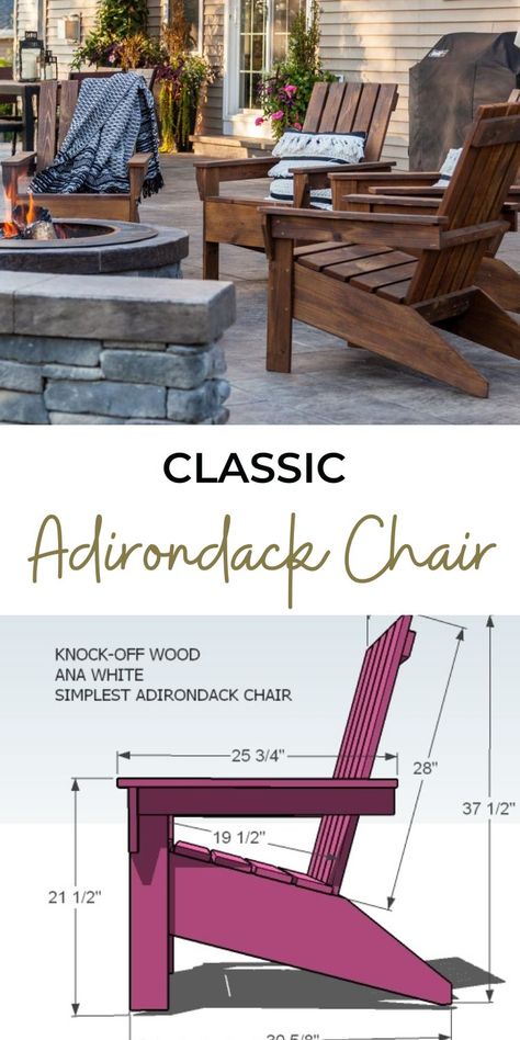 Adirondak Chairs, Outdoor Chairs Diy, Kursi Outdoor, Backyard Chairs, Adirondack Chairs Diy, Adirondack Chair Plans Free, Modern Adirondack Chair, Adirondack Chair Plans, Chairs Diy