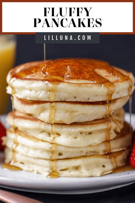 Waking up to a big stack of fluffy pancakes is THE BEST! This recipe is foolproof for the best pancakes in the world! #fluffypancakes #pancakes #pancakerecipe #fluffypancakerecipe #breakfast Unique Diy Crafts, Amazing Snacks, The Best Pancakes, Freeze Pancakes, Best Pancakes, Fluffy Pancake Recipe, Buttermilk Pancakes Fluffy, Breakfast Recipies, Best Pancake Recipe