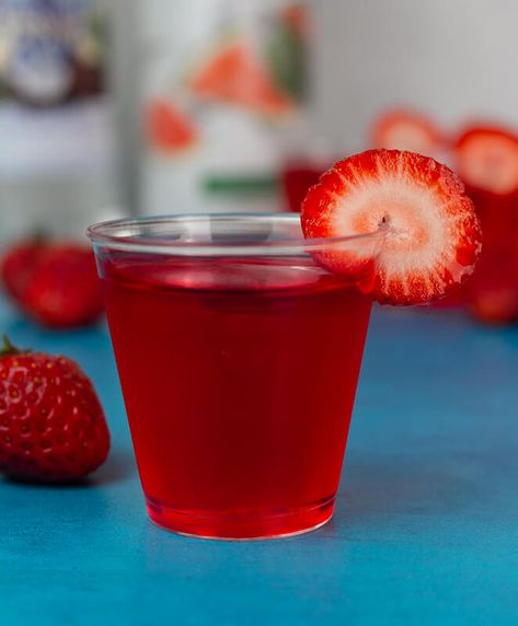 Tiger's Blood Jello Shots (Watermelon, Strawberry, & Coconut) Red Jell-o Shots, Gelatin Watermelon, Things To Do For Husband, Red Jello Shots, Jello Shot Cake, Strawberry Jello Shots, Alcoholic Shots, Shots Alcohol Recipes, Jello Shots Vodka