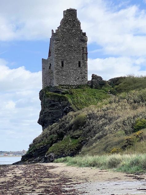 A view of the Beach at Ayr in Scotland stock images 70s Nyc, Ayr Scotland, Vector People, Winter Woodland, Sunny Day, Sunny Days, Scotland, Photo Image, Castle