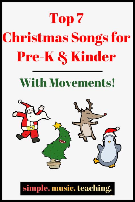 Christmas Movement Songs, Christmas Songs For Toddlers, Preschool Christmas Songs, Christmas Music Lesson, Christmas Music Activities, Christmas Concert Ideas, Christmas Songs For Kids, Songs Ideas, Movement Songs