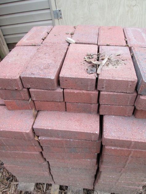 Oh, and did we mention? These are ultra budget-friendly! Cheap Paving Stones, Stone Planters, Paving Stones, Red Bricks, Planter Boxes, Raised Garden Beds, Raised Garden, Landscape Ideas, Garden Paths