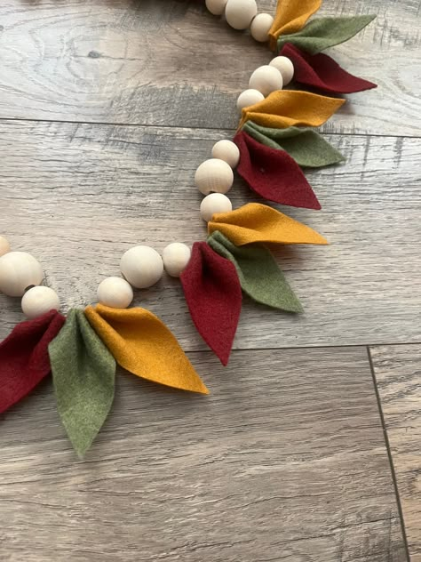 Felt ball garland