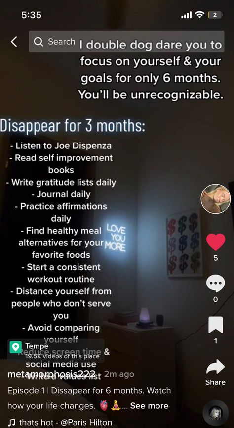 Disappear for a few months to heal yourself and love yourself How To Dissapear From Social Media, How To Dissapear, Becoming Unrecognizable, How To Become Unrecognizable In A Month, How To Be Unrecognizable, Focus Motivation, Gratitude List, Joe Dispenza, New Years Resolutions