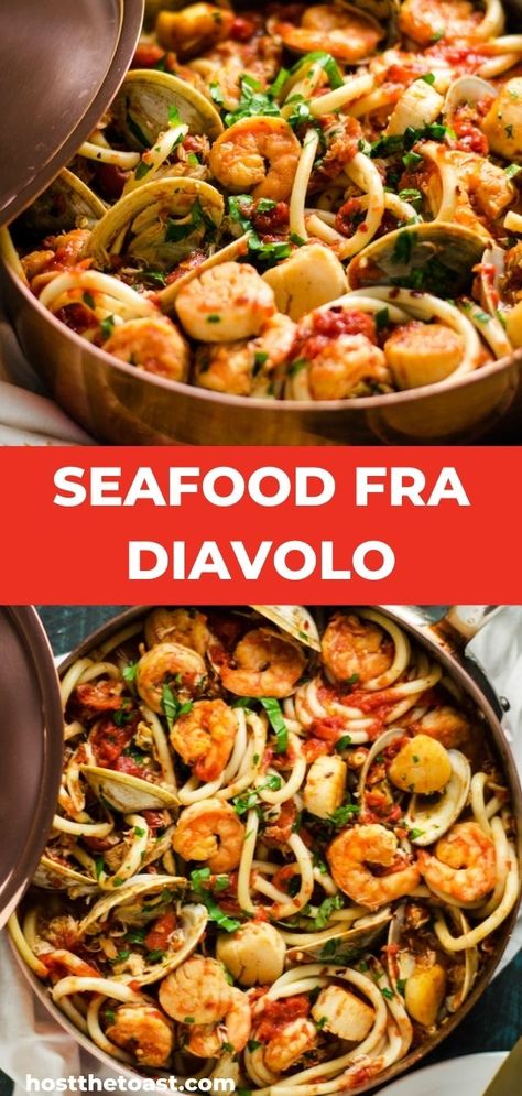 seafood fra diavolo recipe Seafood Fra Diavolo Recipe, Seafood Fra Diavolo, Fra Diavolo Recipe, Italian Seafood Pasta, Seafood Pasta Dishes, Seafood Medley, Fra Diavolo, Seafood Pasta Recipes, Delicious Seafood Recipes