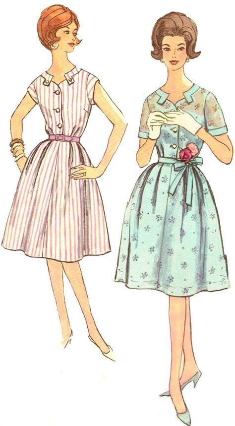 Vintage 1960s Sewing Pattern Simplicity 3959 Misses and Womens' Half Size Slenderette One Pieces Dress for Women 5' 3 and Under - Etsy 1960s Fashion Plates, 60s Fashion Outfits 1960s Style, Early 1960s Fashion Women, 1960s Fashion Women Classy, 1960 Fashion Women, 60s Fashion Women 1960s Outfits, 1960s Womens Fashion, 60s Fashion Outfits, 1960 Women