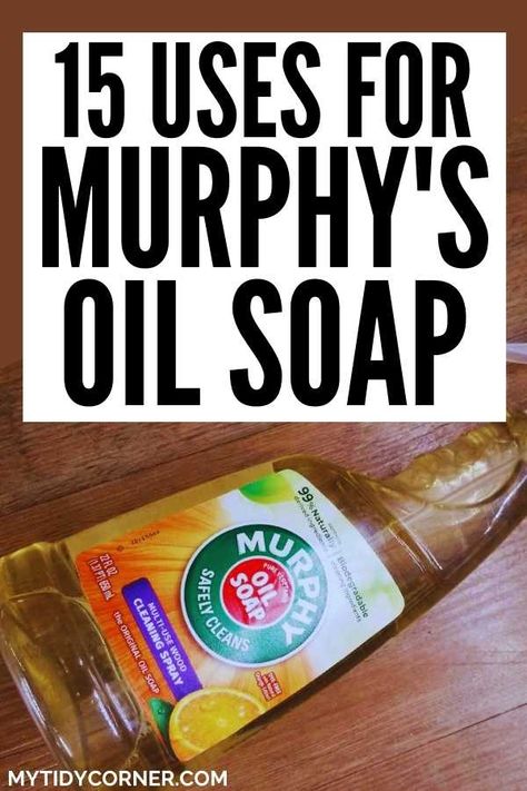 Looking for Murphy's oil soap uses around the home? Here are amazing uses for Murphy's oil soap you will find quite helpful. Hydrogen Peroxide Cleaning, Baking Soda Cleaning Hacks, Murphy Oil Soap, Murphys Oil Soaps, Borax Cleaning, Wood Cleaner, Diy Cleaning Hacks, Cleaning Tips And Tricks, Cleaning Kitchen