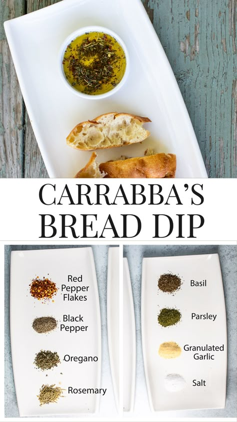 Now you can have delicious Carrabba's Bread Dip any time you want!  Mix up a batch of this and you are ready for any party with this easy 5 minute appetizer recipe!  When your ready to party just spoon some into a bowl and add olive oil, serve with fresh warm bread for delicious appetizer that people just can't get enough of! Carrabbas Bread, Simple Party Snacks, Carrabbas Bread Dip, Oil Dip For Bread, Charcuterie Night, Olive Oil Bread Dip, Oil Bread Dip, Dip For Bread, Bread Dipping Oil Recipe