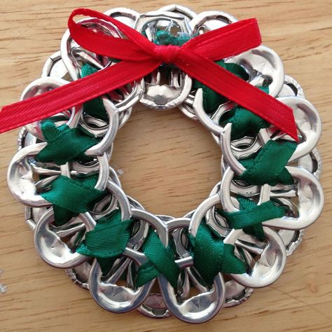 'Tis the season for crafting! If you like to show your love of DIY during the holidays, then creating your own ornaments is the perfect activity for you. From Soda Tabs Diy Ideas, Pull Tab Crochet, Can Tab Crafts Diy, Easy Recycled Crafts For Kids, Pop Can Tab Crafts, Can Tabs Crafts, Pull Tab Crafts, Pop Top Crafts, Pop Can Crafts