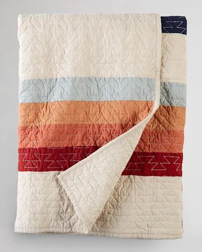 Pendleton Quilt, Southwestern Quilts, Navy And Copper, Trail Design, Pendleton Blanket, Wool Blankets, Quilted Sham, Pendleton Wool, Twin Quilt