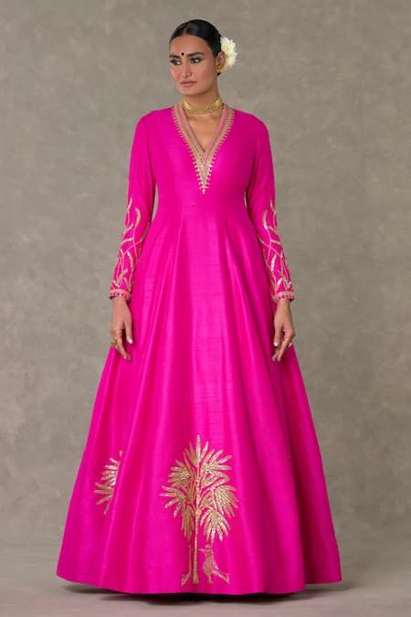 Grey Lengha, House Of Masaba, Rani Pink, Anarkali Dress Pattern, Exquisite Gowns, Gown For Women, Indian Gowns, Pink Gowns, Ladies Gown