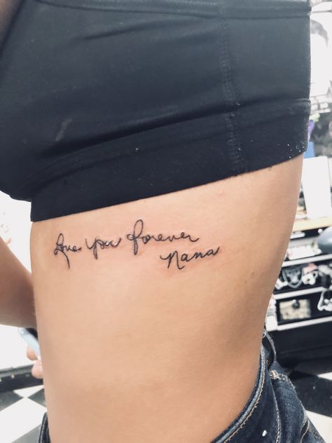 Nana Remembrance Tattoo, Tattoo Ideas For Nana, Nana And Granddaughter Tattoos, Tattoos Grandma Memorial, Tattoos To Honor Grandmother, Nana Tattoo Ideas Grandmothers, Tattoo For Nan, Nan Tattoo Ideas, Nana Memorial Tattoo