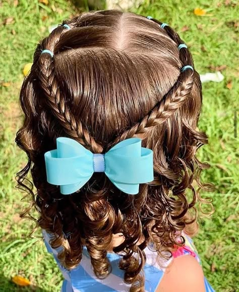 Toddler Hairstyles Girl Fine Hair, Cute Toddler Hairstyles, Girly Hairstyles, Girl Hair Dos, Girls Hairstyles Easy, Lil Girl Hairstyles, Birthday Hairstyles, Toddler Hairstyles, Wacky Hair Days