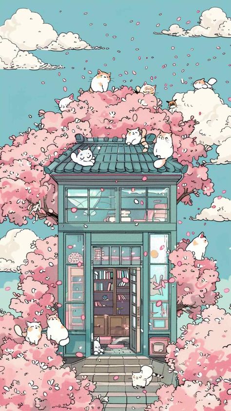 Aesthetic Wallpaper Pastel Colors, Pastel Anime Aesthetic Wallpaper, Kawaii Lofi Wallpaper, Hd Ipad Wallpaper Aesthetic, Cat Pastel Wallpaper, Cute Wallpapers Aesthetic Pastel, Kawaii Wallpaper Aesthetic, Lofi Cat Wallpaper, Kawaii Iphone Wallpaper