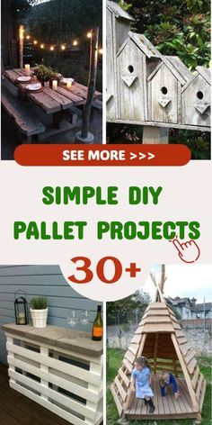 Transform your outdoor space with simple DIY pallet projects! Build a cozy patio furniture set, a vertical garden, or even a bar using pallets. Enjoy the satisfaction of creating your own custom pieces and elevate your outdoor living experience. Let's make your backyard the envy of the neighborhood! 🌞🌿 #OutdoorDIY #PalletProjects Cozy Patio Furniture, Making Pallet Furniture, Wooden Patio, Diy Wood Pallet Projects, Pallet Projects Easy, Pallet Storage, Pallet Ideas Easy, Cozy Patio, Pallet Project