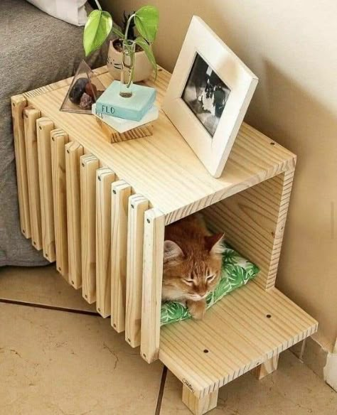 Pet Furniture Cat Diy Projects, Chat Diy, Cat House Diy, Wood Plans, Cat Room, Cat Diy, Diy Stuffed Animals, Cat Tree, Pet Stuff