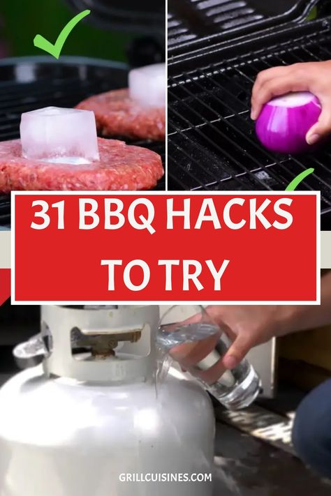 31 BBQ Hacks to Try Easy Foil Packets For The Grill, Foil Packets For The Grill, Meaty Appetizers, Bbq Techniques, Gas Grill Recipes, Clean Grill Grates, Shrimp Boil Foil, Cheesy Ranch Potatoes, Chicken Foil Packets