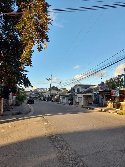 Philippines Street In The Philippines, Philippines Neighborhood, Street Philippines, Philippine Street, Philippines Street, Filipino Aesthetic, Philippines Aesthetic, Empty Road, Nostalgic Aesthetic