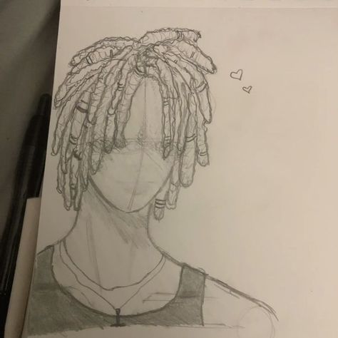 Flip the page and read a new chapter Dreads Art Drawing, Dreads Side Profile Drawing, Dreads Sketch Male, Dreads Drawing References Male, Y2k Dreadheads Drawing, How To Draw Dreads Male, Dreadhead Sketch, Dread Sketch, Dreadhead Drawing Sketch