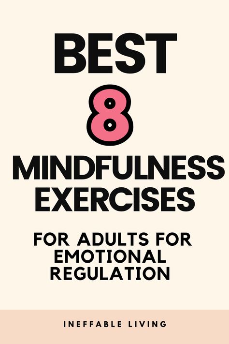 Exercise For Emotional Regulation, Mindfulness Prompts For Adults, Mental Exercises For Adults, Emotional Regulation Activities For Adults, How To Self Regulate Emotions, Self Regulation For Adults, Emotional Regulation For Adults, Mindfulness Activities For Adults, Mindful Exercises