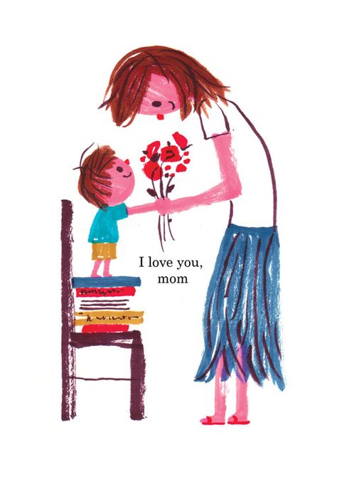 Después de "mi mamá me mima" seguía "yo mimo a mi mamá". Desmemoriados/as... (by Joanne Liu) Love You Cards, Mother Illustration Art, Mother Day Illustration, Mothers Day Illustration Art, Mother Day Drawing, Mother Day Art, Mama Illustration, Card Mother Day, Mum Illustration