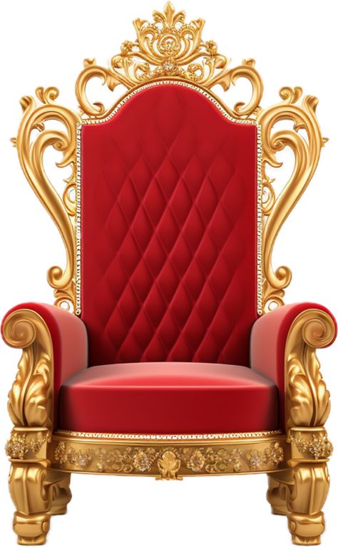 King Chair Design, Throne Background, Throne Illustration, Gold Throne Chair, Thumbnail Material, Islamic Design Graphic, Throne Design, Background King, Gold Throne