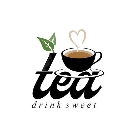 Tea logo design vector drink icon from g... | Premium Vector #Freepik #vector #food-coffee #tea-cup #coffee-tea #tea Tea Logo Design, Aqua Bedrooms, Leaf Health, Tea Lover Quotes, Mickey Mouse Wallpaper Iphone, Tea Cup Design, Tea Logo, Cup Logo, Drink Icon