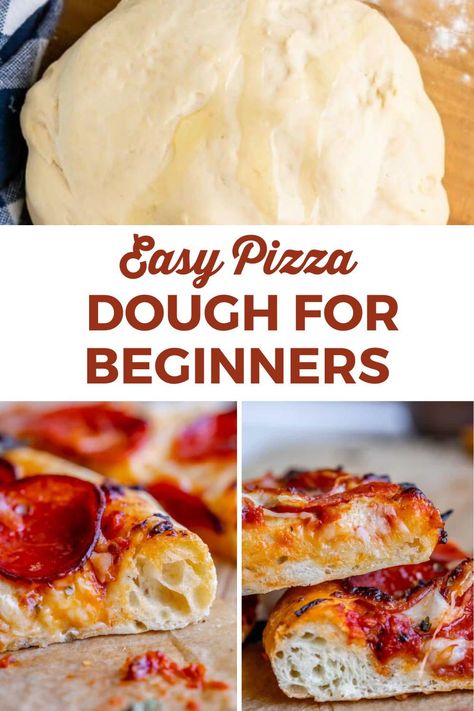 A super easy recipe for Homemade Pizza Dough, with all the tips and tricks you need to get a seriously flavorful crust on your pizza! This recipe is quick to make, with just a 20 minute rise (or an optional longer rise). I’ll show you how to make this easy Pizza Dough recipe step by step! Pizza Dough For Beginners, Easy Diy Pizza Dough, Pizza Dough Recipe Fast Acting Yeast, Easy Yummy Pizza Dough, Pizza Dough Recipe Rapid Rise Yeast, 12 Inch Pizza Dough Recipe, Fast Rising Yeast Pizza Dough, Easy Pizza Dough Recipe Active Dry Yeast, Pizza Dough In Kitchenaid Mixer