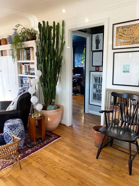 1940s House with Attic Reading Nook | Apartment Therapy Attic Reading Nook, House Sketches, 1940s House, 1940s Home, Up House, Home Decorating Ideas, Aesthetic Home, Eclectic Home, Ideas Living