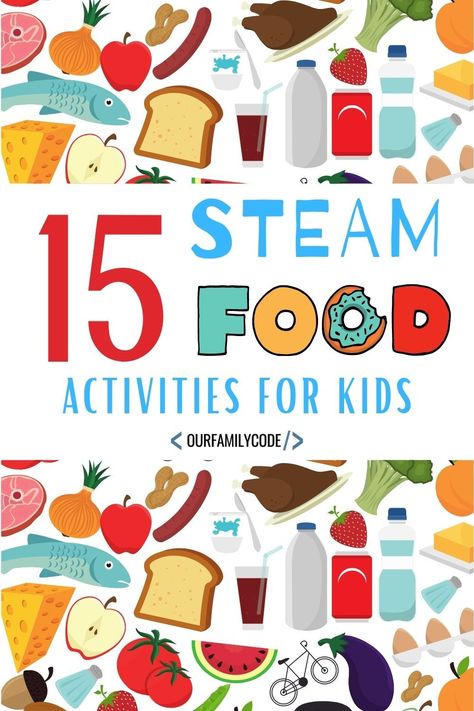 These 15 STEAM food activities offer great hands-on learning opportunities for kids of all ages! #foodscience #STEMed #STEM #homeschool #teachingkids Social Emotional Development Activities, Emotional Development Activities, Math Art Activities, Unplugged Coding Activities, Steam Food, Summer Stem, Bingo For Kids, Social Skills For Kids, Social Emotional Activities