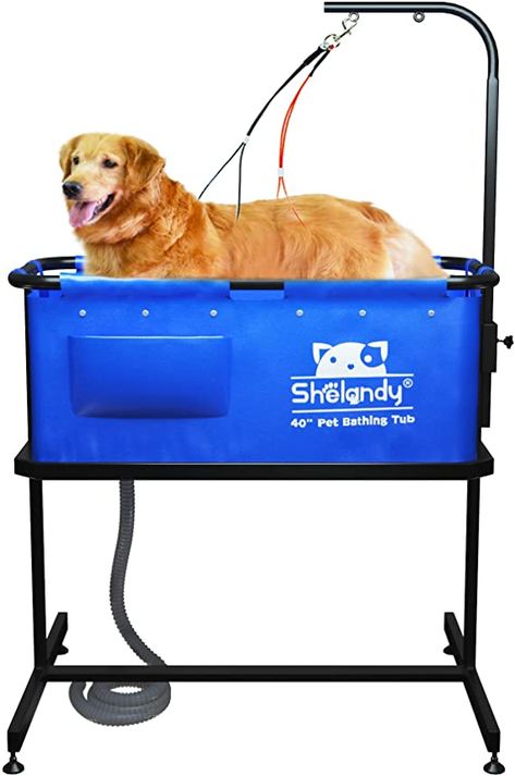 Dog Grooming Tubs, Dog Washing Station, Dog Breeds Medium, Dog Wash, Dog Bath, Cat Grooming, Medium Dogs, Pet Grooming, Dog Grooming