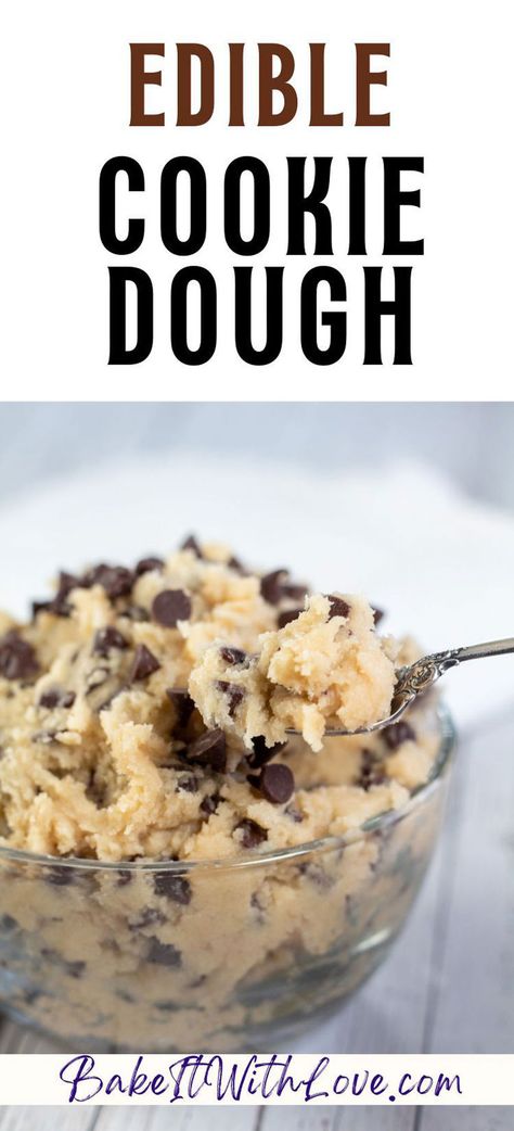 Edible Cookie Dough Cookie Dough Vegan, Cookie Dough For One, Eggless Cookie Dough, Edible Cookie Dough Recipe, Cookie Dough Recipe, Best Edibles, Edible Cookies, Cookie Dough Recipes, Edible Cookie Dough