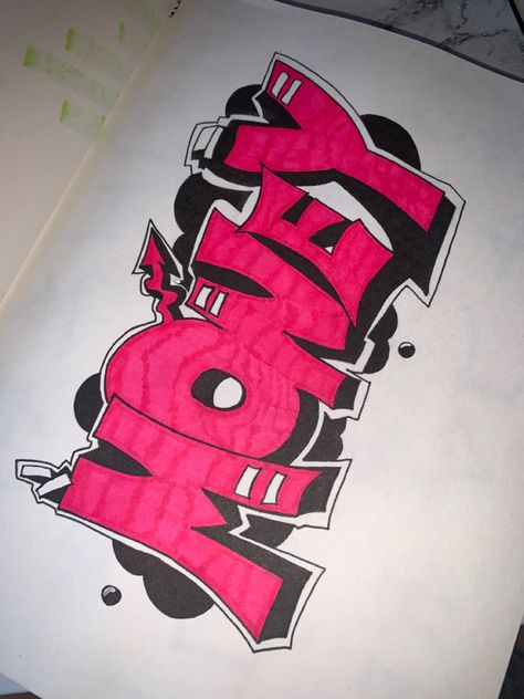 Grafitis Ideas, Tatuaje Hello Kitty, Graffiti Books, Images Pop Art, Alphabet Graffiti, Easy Graffiti, Easy Graffiti Drawings, Graffiti Art Letters, Graffiti Logo