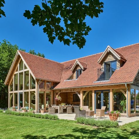 Oakwrights’s Instagram profile post: “"At our first client meeting, we immediately connected as we shared a passion for barn architecture, especially oak frame barn…” Dormer Window Ideas, Bungalow Conversion, Dormer Bungalow, Dormer Window, Dormer Roof, Bungalow Extensions, Room Above Garage, Oak Frame House, Oak Framed Buildings