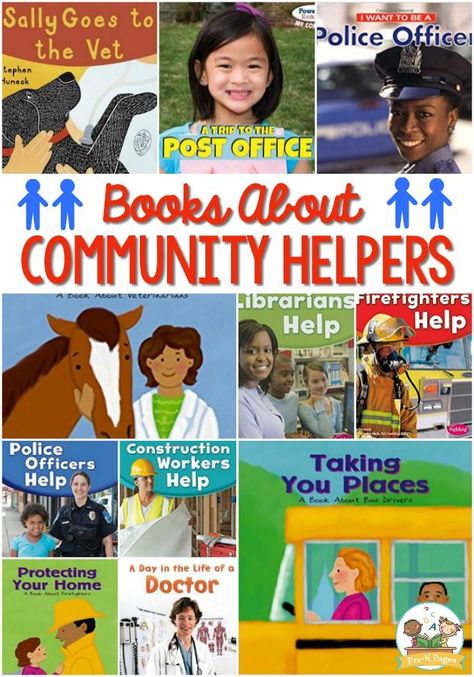 Community Helpers Books for Preschoolers. The ultimate list of community helper books for preschool! #preschool Community Helpers Books Preschool, Community Helpers Books, Community Helper Books, List Of Community Helpers, Prek Community Helpers, Preschool Community Helpers Theme, Community Helpers Week, Community Helper Lesson, Preschool Community Helpers