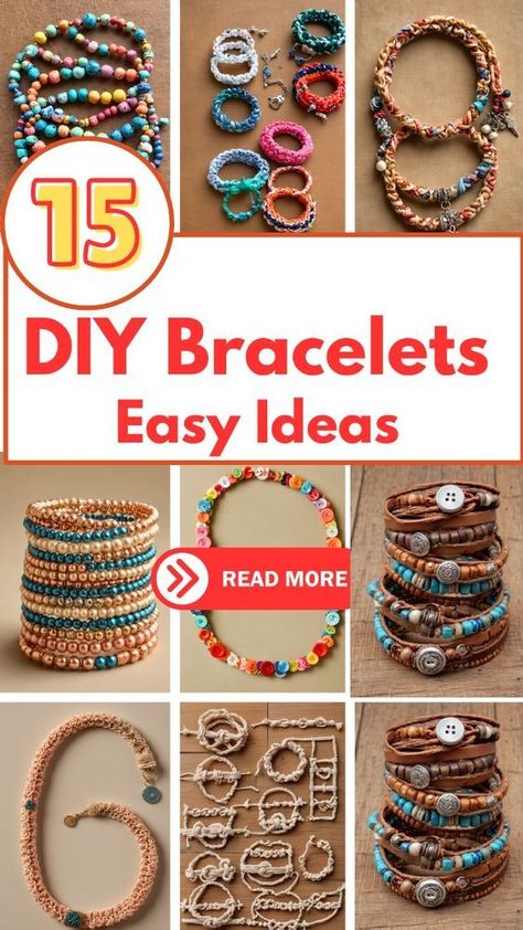 Discover how to make stunning DIY beaded bracelets in just a few simple steps! Perfect for beginners, these quick and easy bracelet tutorials will have you crafting gorgeous accessories in no time. Follow our step-by-step guide and unleash your creativity today! Hippie Bracelets Diy, Beaded Accessories Diy, Diy Bracelets Easy Step By Step Simple, Easy Diy Jewelry To Sell, How To Make Seed Bead Bracelets, Easy Homemade Bracelets, Clay Beads Tutorial, How To Make Beaded Bracelets, Boho Bracelets Tutorial