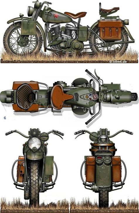 Harley Davidson Blueprint, Army Motorcycle, Harley Davidson Wla, Steampunk Motorcycle, Military Motorcycle, Vintage Harley Davidson Motorcycles, 3d Karakter, Motorcycle Drawing, Motorcycle Illustration