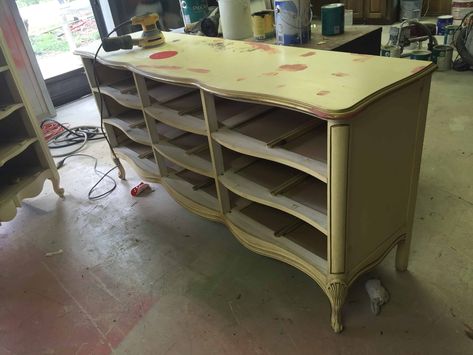 French Provincial Dresser by Dixie French Provincial Dresser Makeover Diy, French Provincial Furniture Makeover, Diy Jewelry Box Ideas, Painting Dressers, Painted French Provincial Furniture, French Provincial Bedroom Furniture, French Provincial Bedroom Set, Dresser Makeover Ideas, Provincial Dresser Makeover