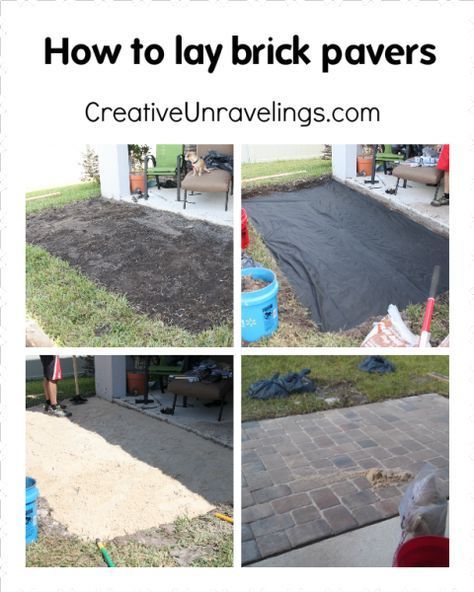 How To Lay Brick, Pavers Diy, Diy Patio Pavers, Brick Paver Patio, Brick Laying, Diy Backyard Patio, Paver Walkway, Patio Pavers, Budget Patio