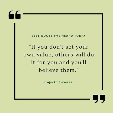 Best Quote I have heard Today. When we don't know who we are, others will do that job for us and we'll have so low self-esteem that we'll have no choice but to believe them. Here comes the power of Self- awareness in self growth or mastery..We need to be aware of who we are beforehand trying to project onto other's . . For more Motivational Content follow @projectmt.everest . . . #motivation #MindsetMatters #KnowYourWorth #SelfAcceptance #selfgrowthjourney #selfesteemboost #SelfDevelopment #... Motivational Quotes For Low Self Esteem, Quotes About Low Self Esteem, Insecurities Quotes Self Esteem, Quotes For Self Esteem, Low Self Esteem Quotes, Self Awareness Quotes, Esteem Quotes, Awareness Quotes, Self Growth