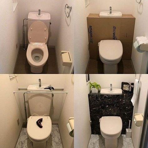 Balcon Mic, Small Toilet Room, Drawing Room Decor, Small Toilet, Toilet Room, Toilet Design, Diy Cardboard Furniture, Cardboard Furniture, Diy Home Decor Easy