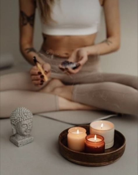 Candle Photoshoot, Yoga Candles, Spiritual Photos, Candle Photography, Meditation Scripts, Candle Picture, Yoga Aesthetic, Kundalini Awakening, Yoga Inspo