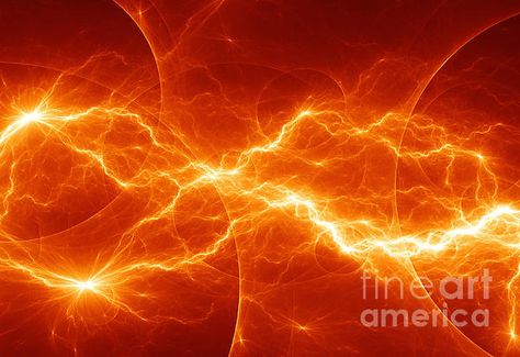 Orange Thunder, Orange Energy, Storm Tattoo, Storm Wallpaper, Storm Art, Storm Photography, Orange Glow, Energy Power, Flash Tattoo Designs