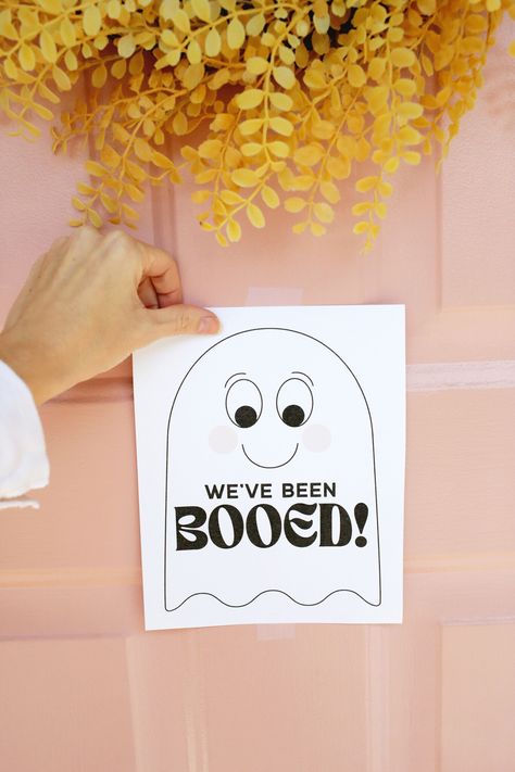 You've Been Booed! (Free Printable) - Childhood Magic Free You’ve Been Booed Printable, You've Been Booed Free Printable, You've Been Booed Printable, Booed Printable, Bat Light, Been Booed, You've Been Booed, Boo Boo Bags, Paper Bat