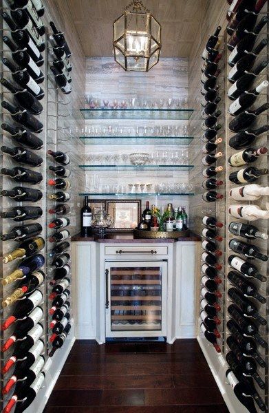 Top 80 Best Wine Cellar Ideas - Vino Room Designs Wine Pantry, Wine Closet, Wine Rooms, Wine Cellars, Butler's Pantry, Wine Room, Style At Home, Dream Home Ideas, Wine Storage