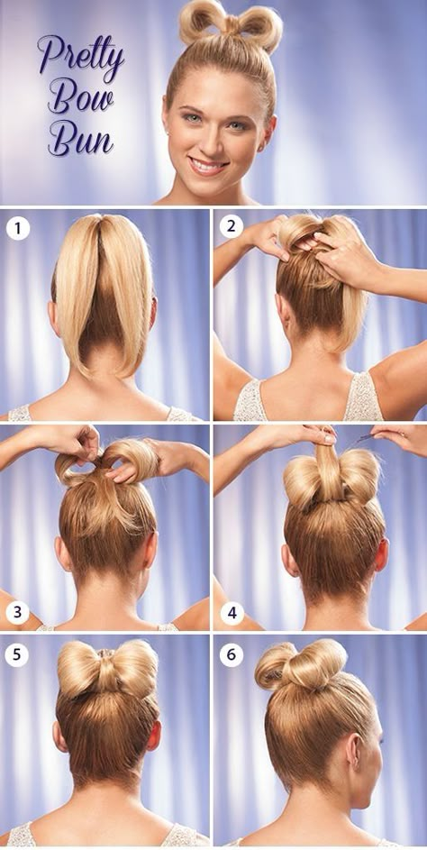 DIY Pretty Bow Bun Pictures, Photos, and Images for Facebook, Tumblr, Pinterest, and Twitter