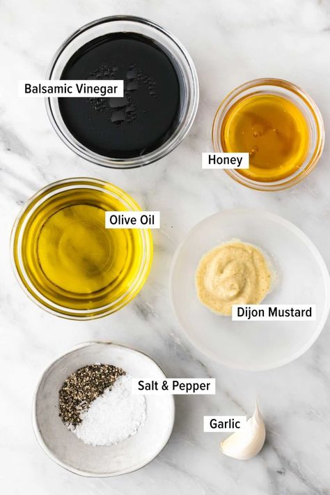 This homemade balsamic vinaigrette dressing is sweet, tangy, and perfect for elevating salads, roasted vegetables, chicken recipes, and more! Balsamic Glaze Dressing Recipe, Salad Dressing Recipes Vinaigrette, Balsamic Vinegarette, Balsamic Dressing Recipe, Condiment Bowls, Creamy Balsamic Dressing, Balsamic Vinegar Dressing, Vinaigrette Dressing Recipe, Balsamic Vinaigrette Recipe