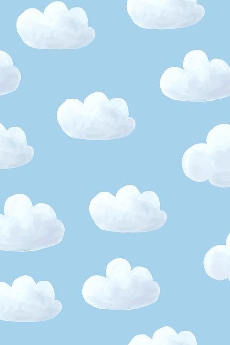 White cloud pattern background design | premium image by rawpixel.com / Sasi Clouds Wallpaper Cartoon, Blue Background Aesthetic, Ig Story Stickers, Image Cloud, Light Blue Wallpaper, Pattern Background Design, Story Stickers, Cloud Illustration, Small Clouds