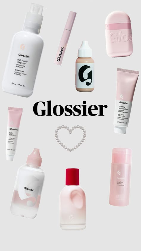 #beauty #vibes #preppy#glossiergirl #glossier#pink#aesthetic#coast Glossier Aesthetic, Milky Jelly Cleanser, Priming Moisturizer, Beauty Vibes, Glossier Pink, Balm Dotcom, Makeup Brands, Christmas Wish, Christmas Wish List