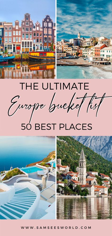 Bucket List Places To Visit, Top Countries To Visit, Bucket List Places, Europe Trip Planning, Places To Visit In Europe, Best Places In Europe, Best Countries To Visit, Europe Holidays, Top Places To Travel